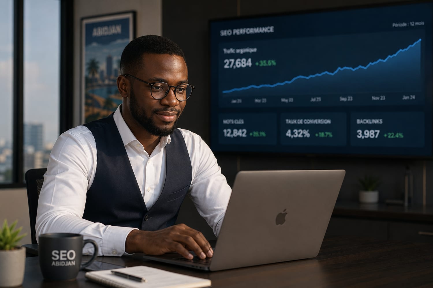 Consultant HubSpot à Abidjan présentant la plateforme